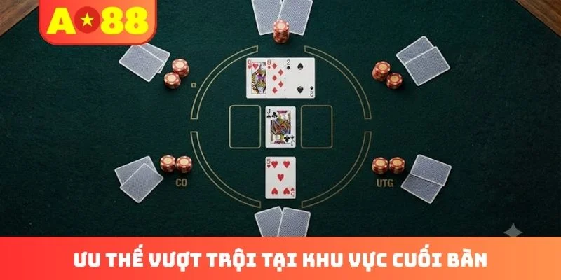 Ưu thế vượt trội tại khu vực cuối bàn